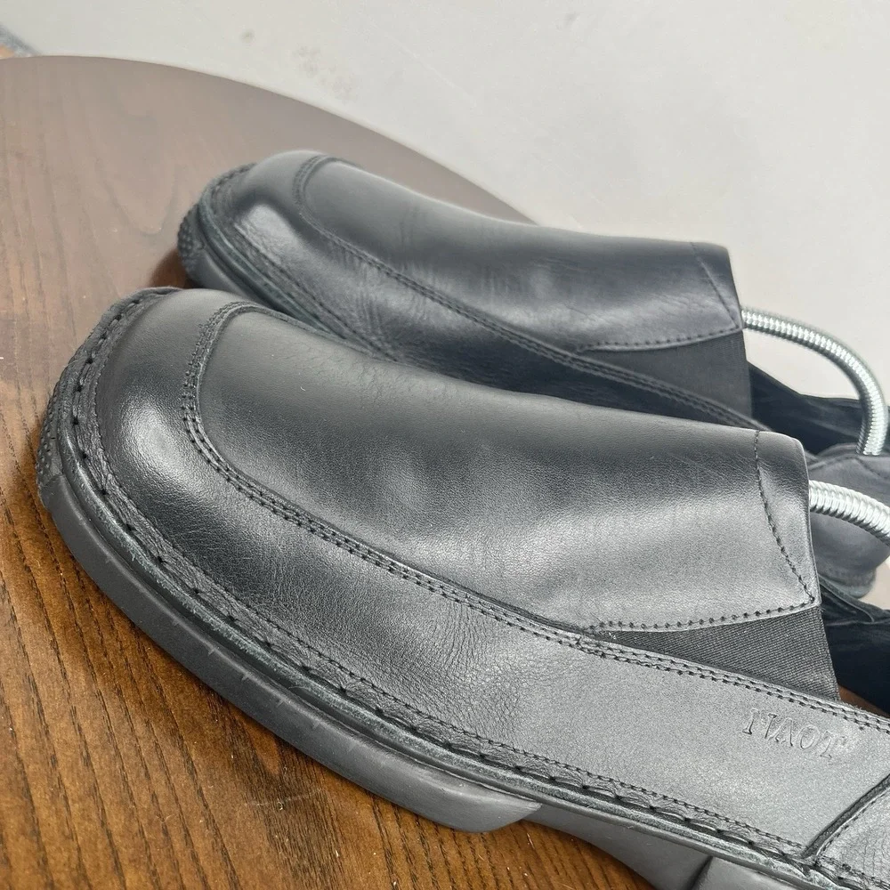 Naot Shoes Women's 42 UK / 11 US Black Leather Comfort Loafer‎ Slip On Platform
